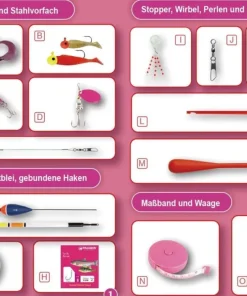 Angelset Girl - fertig montiert inkl. Gerätekoffer mit viel Zubehör