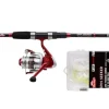 Berkley CMF Spin Seeker 2,10m 10-30g Tele Combo Rute Rolle Schnur Köder Set