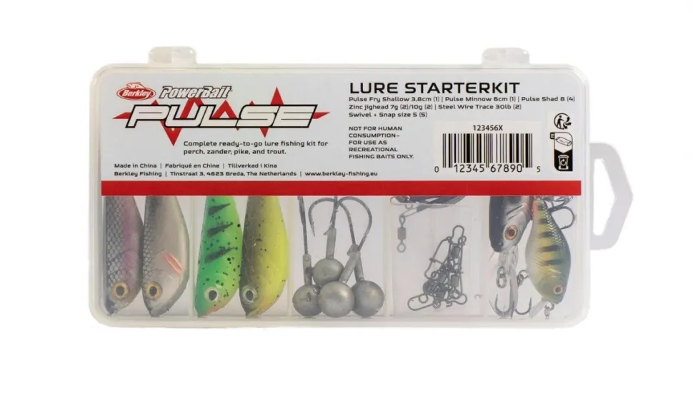 Berkley Pulse Combo 1,80m / 5-20g Spinnrute + Rolle 2500FD + Schnur + Köder