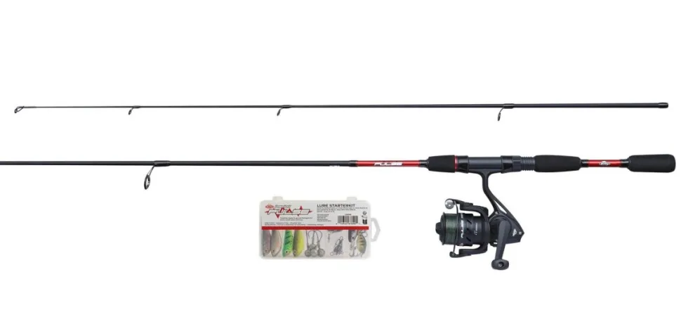 Berkley Pulse Combo 1,80m / 5-20g Spinnrute + Rolle 2500FD + Schnur + Köder