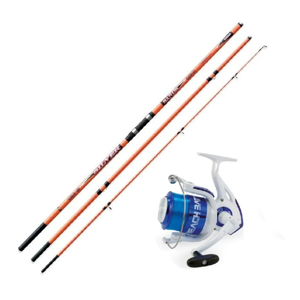 Brandungscombo 4,20m / 200g – Silver Sands Surf + Beach Battle Rolle