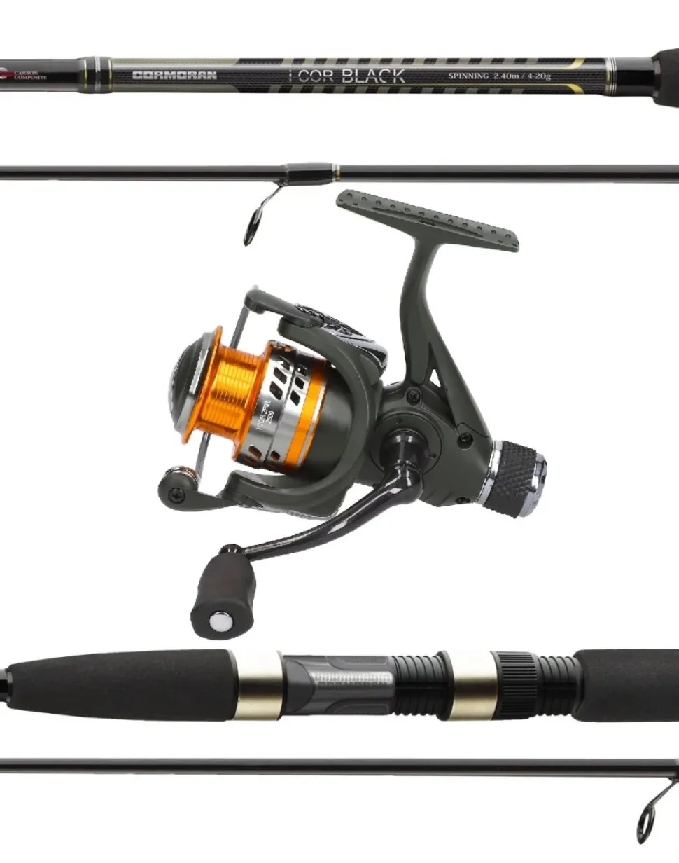 Cormoran I-Cor Spinncombo 1,80m 3-10g + 2500 Spinnrolle Finesse Angelset