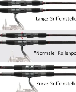 Cormoran Ticora Red Spinnrute Raubfischrute mit verschiebbarem Handteil