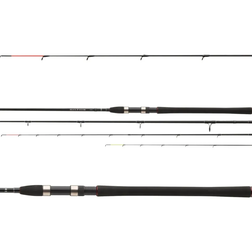Daiwa Black Widow Feedercombo Heavy 3,60m / 120g Feederute + Freilaufrolle
