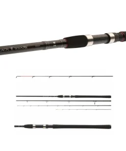 Daiwa Black Widow Feedercombo Heavy 3,60m / 120g Feederute + Freilaufrolle