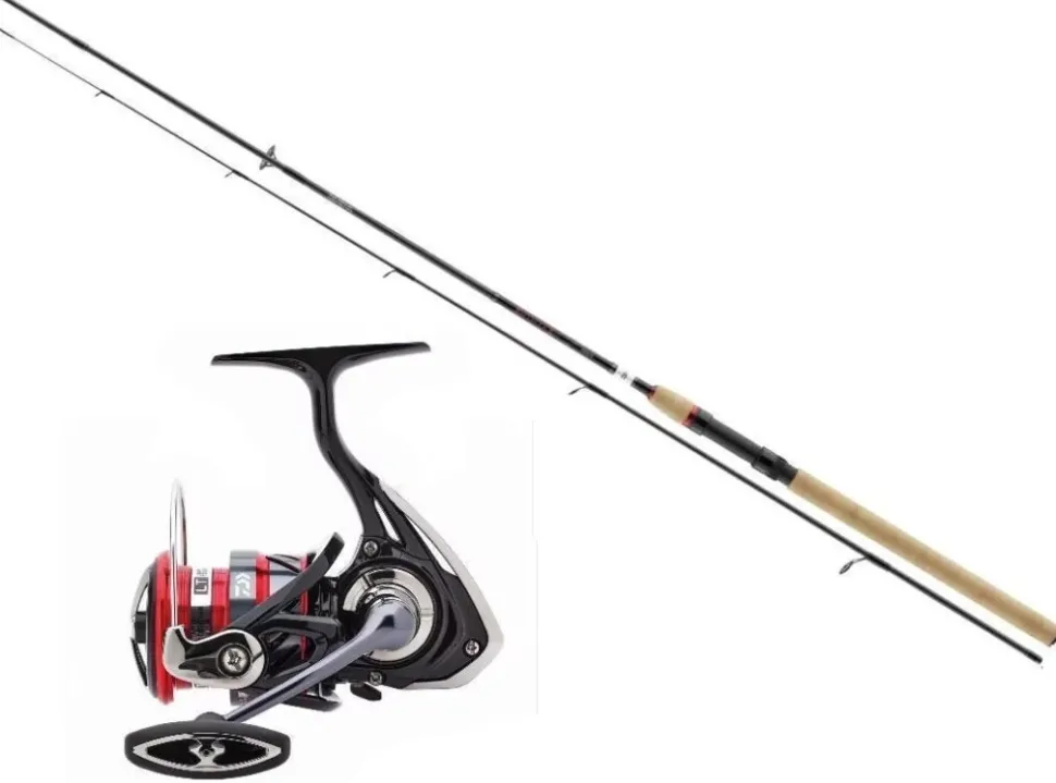Daiwa Ninja Forellencombo 2,10m / 10-30g + Ninja LT Rolle Spinncombo Angelset