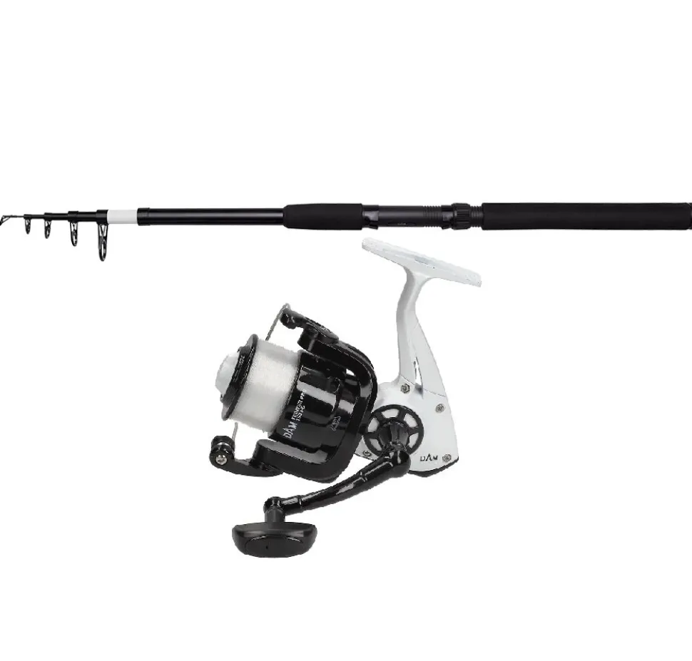 DAM Telecombo 3,60m / 30-60g + Rolle + Schnur Angelset Teleskopangelset