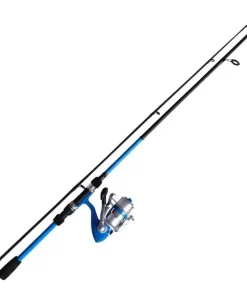 DAM VIBE 1,80m / 5-20g Spinnrute Combo mit Spinnrolle und Monoschnur Blau