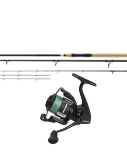 Feedercombo Daiwa Ninja X Feeder 3,90m bis 150g + Mostal Taipan 3000FD mit Schnur