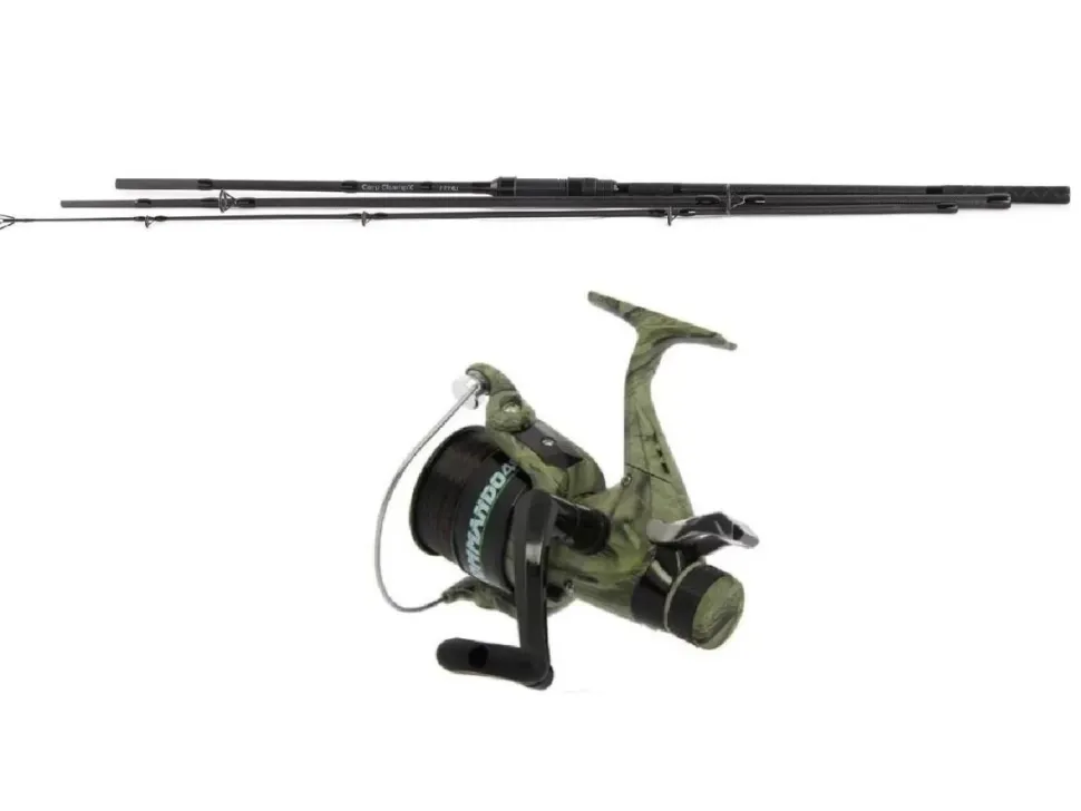 Karpfencombo Carp Champ X 12ft 3,60m / 3,00lbs / 3-teilig + Free 60 Karpfen-Freilaufrolle mit Schnur