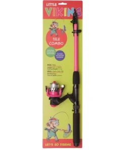 Kinetic LITTLE VIKING SC TELE COMBO 5'6"/165CM L 4-21G 5SEC 10-SC 1BB FUCHSIA Bundle Angelset Angelcombo