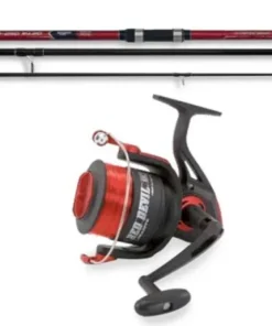 Lineaeffe Combo Red Devil 4,20m / 120-250g Brandungsrute + Rolle + Schnur Set