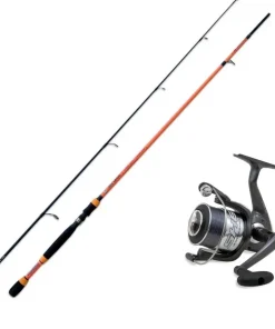 Lineaeffe Zandercombo 2,40m / 10-35g + Rolle + Schnur Hechtcombo Set