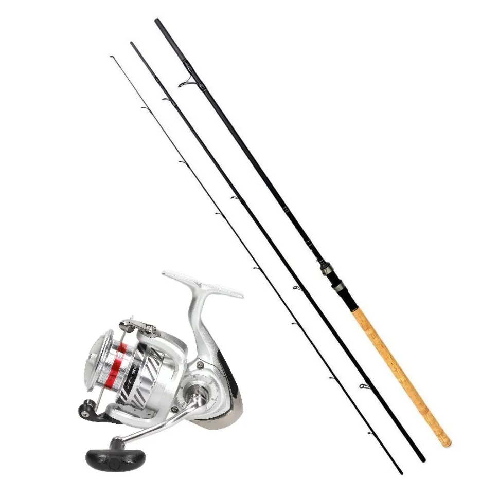 Match- und Forellencombo 3,90m 5-25g + Stationärrolle Posenrute Forellenrute Matchangeln