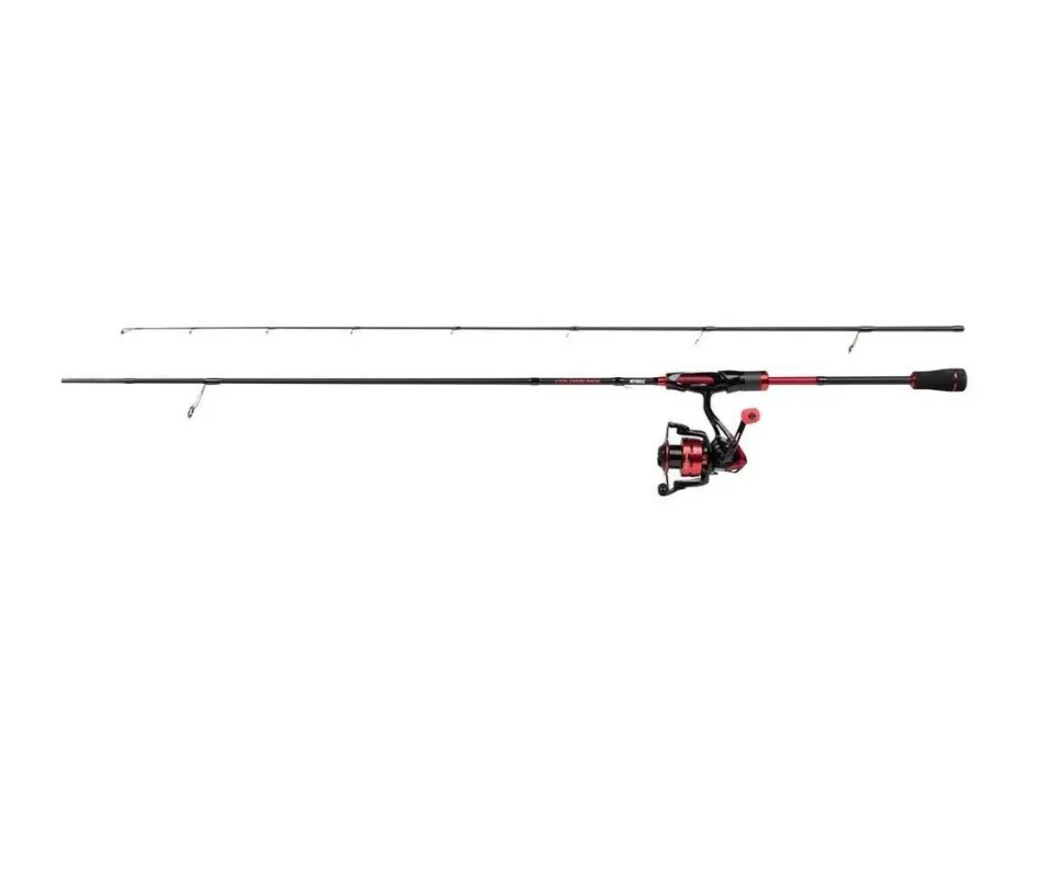 Mitchell Colors MX Red 702L 2,13m 3-14g + 2000FD Rolle Combo Spinncombo