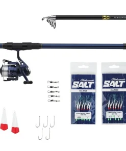 Mitchell Neuron Herring Combo 3,00m 30-80g Meeresrute + Angelrolle Pilkcombo Angelset