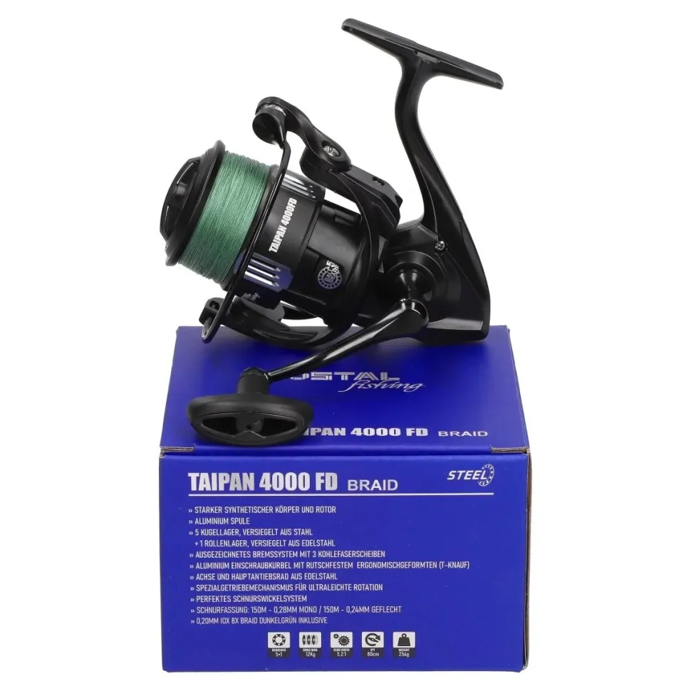 Mostal Taipan Spinncombo 2,70m / bis 50g + 4000FD + Geflochtene Schnur Hecht