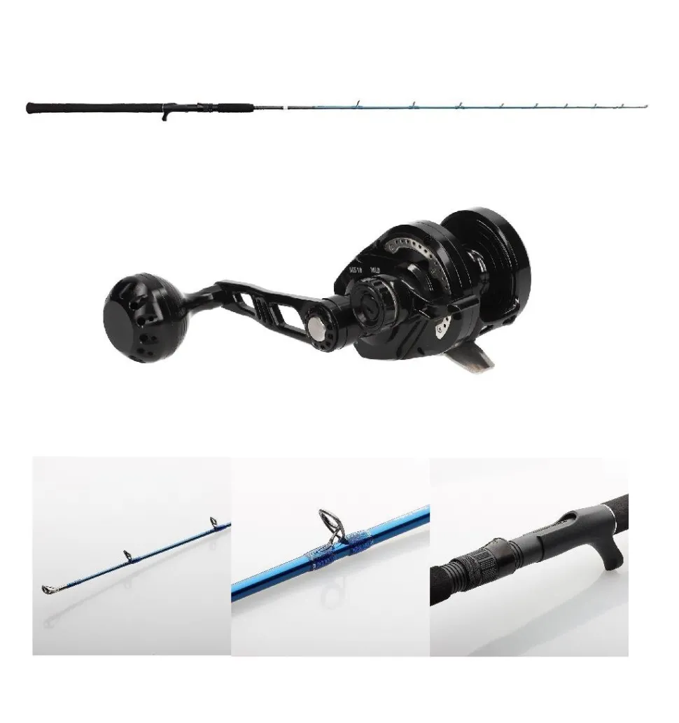 Savage Gear Jigging Combo 1,80m 60-180g + SGS10 Jigging Linkshand Multirolle