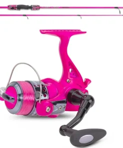 Sänger Flashlight Stick Pink Angelrute 1,95m 15-40g + Rolle Mädchen Girl Set