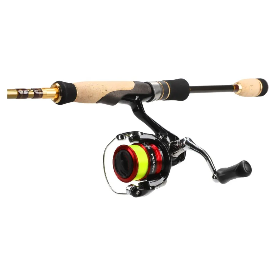 Spinnrutencombo Shimano SN 1000FG Sienna + 612L 1,85m 3-15g Barsch Spinnrute Angelset