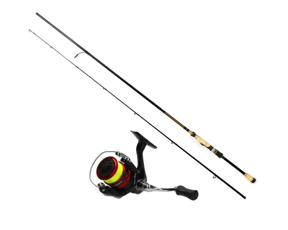 Spinnrutencombo Shimano SN 1000FG Sienna + 612L 1,85m 3-15g Barsch Spinnrute Angelset
