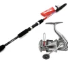 Teleskop Angelset 2,70m / 40-60g Teleskoprute + Spinnrolle Reise Travel Combo