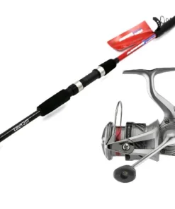 Teleskop Angelset 2,10m / 15-40g Teleskoprute + Spinnrolle Reise Travel Combo