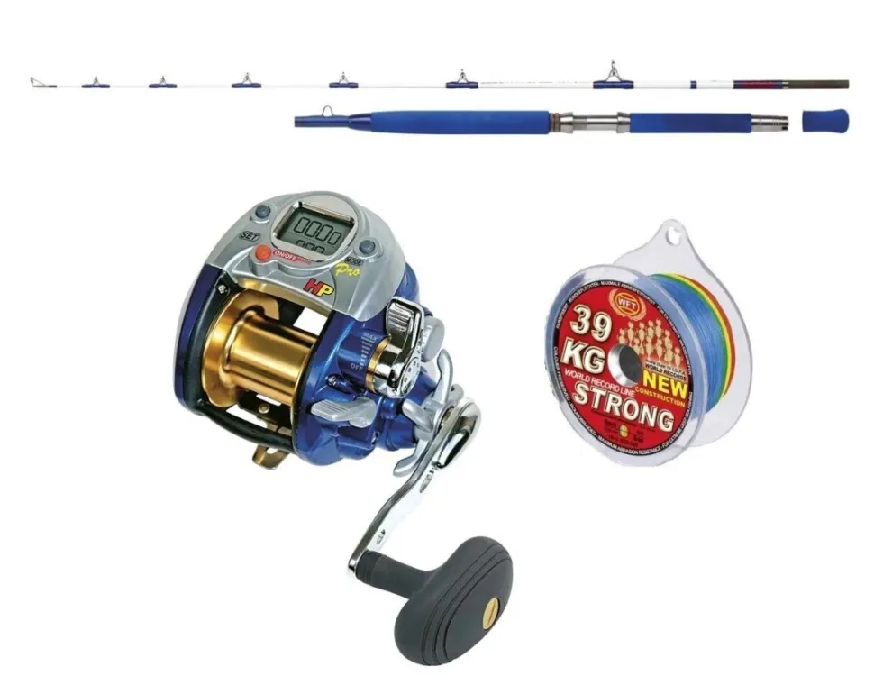 WFT Electra Combo Electra Pro Speedjig 700PR HP + Speed Jig 2,00m / 200-1000g + 39Kg Schnur