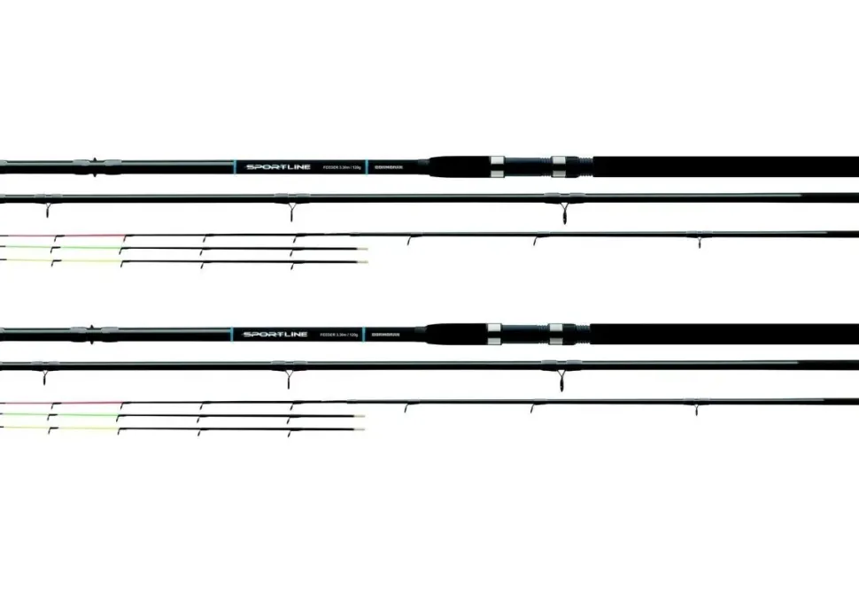 2x Cormoran Sportline Feeder 3,30m 50-150g Feederrute mit Wechselspitzen Paarpreis