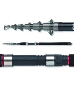 2x Tele Aalcombo incl. Freilaufrolle und monofiler Schnur